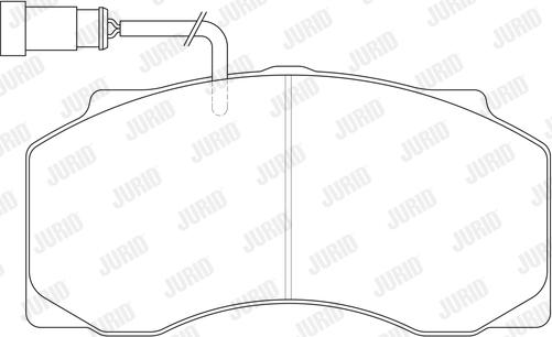 Jurid 2907705390 - Brake Pad Set, disc brake autospares.lv