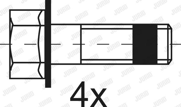 Jurid 2919009560 - Brake Pad Set, disc brake autospares.lv