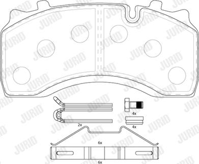 Jurid 2914209569 - Brake Pad Set, disc brake autospares.lv