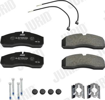 Jurid 2916009560 - Brake Pad Set, disc brake autospares.lv