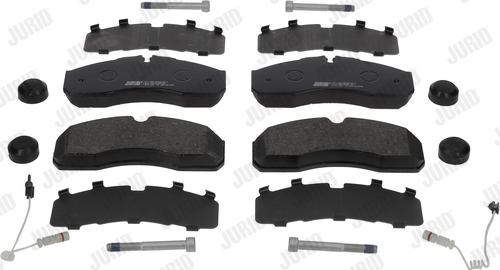 Jurid 2916009561 - Brake Pad Set, disc brake autospares.lv