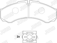 Jurid 2912104530 - Brake Pad Set, disc brake autospares.lv