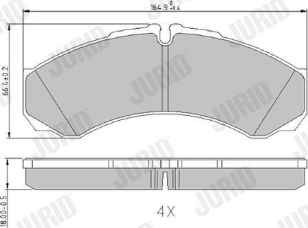 Jurid 2912114530 - Brake Pad Set, disc brake autospares.lv