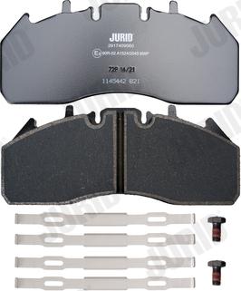 Jurid 2917409560 - Brake Pad Set, disc brake autospares.lv