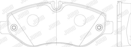 Jurid 2922909560 - Brake Pad Set, disc brake autospares.lv