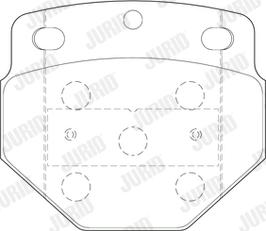 Jurid 2974709560 - Brake Pad Set, disc brake autospares.lv