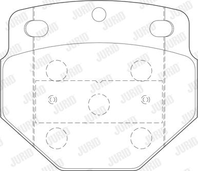 Jurid 2974705440 - Brake Pad Set, disc brake autospares.lv