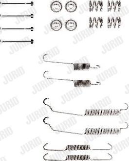 Jurid 771061J - Accessory Kit, brake shoes autospares.lv