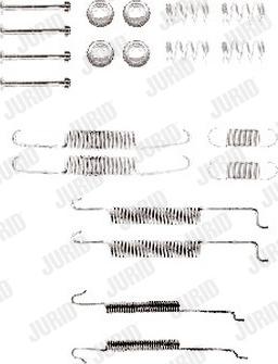 Jurid 771239J - Accessory Kit, brake shoes autospares.lv