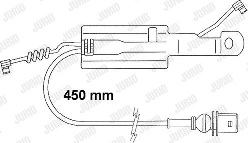 Jurid FAI166 - Warning Contact, brake pad wear autospares.lv