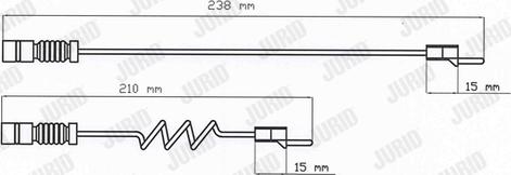 Jurid FAI103 - Warning Contact, brake pad wear autospares.lv