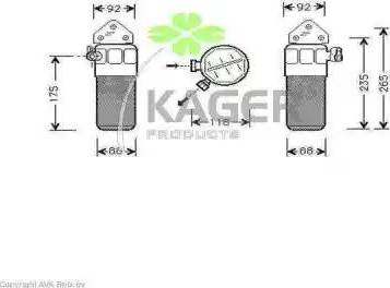 Kager 94-5453 - Dryer, air conditioning autospares.lv