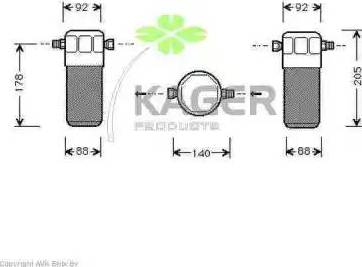 Kager 945019 - Dryer, air conditioning autospares.lv