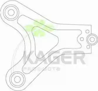 Kager 870598 - Bush, control arm mounting autospares.lv