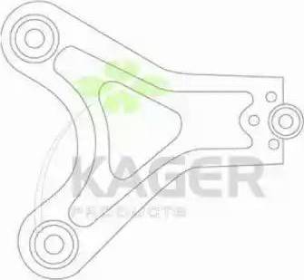 Kager 870855 - Bush of Control / Trailing Arm autospares.lv