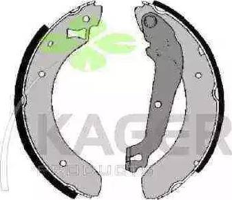 Kager 34-0497 - Brake Shoe Set autospares.lv