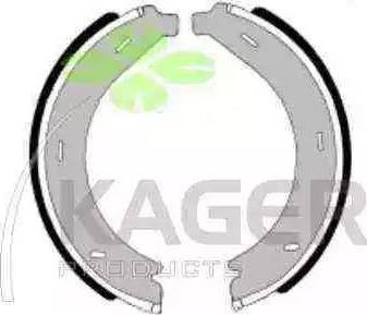 Kager 34-0475 - Brake Shoe Set, parking brake autospares.lv