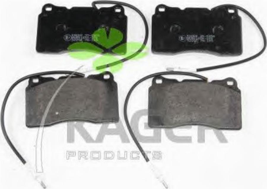 Kager 35-0950 - Brake Pad Set, disc brake autospares.lv