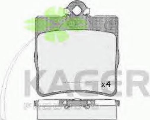 Kager 35-0576 - Brake Pad Set, disc brake autospares.lv