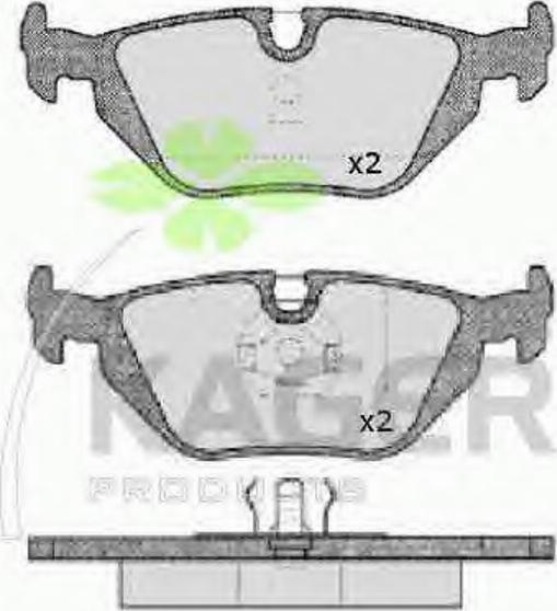 Kager 35-0043 - Brake Pad Set, disc brake autospares.lv