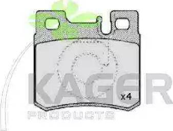 Kager 35-0061 - Brake Pad Set, disc brake autospares.lv