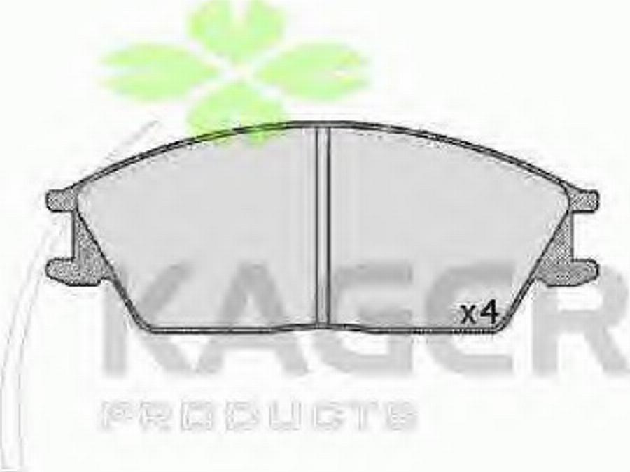 Kager 35-0082 - Brake Pad Set, disc brake autospares.lv