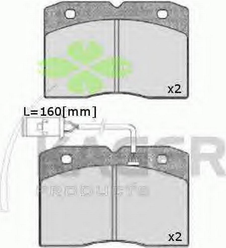 Kager 35-0159 - Brake Pad Set, disc brake autospares.lv