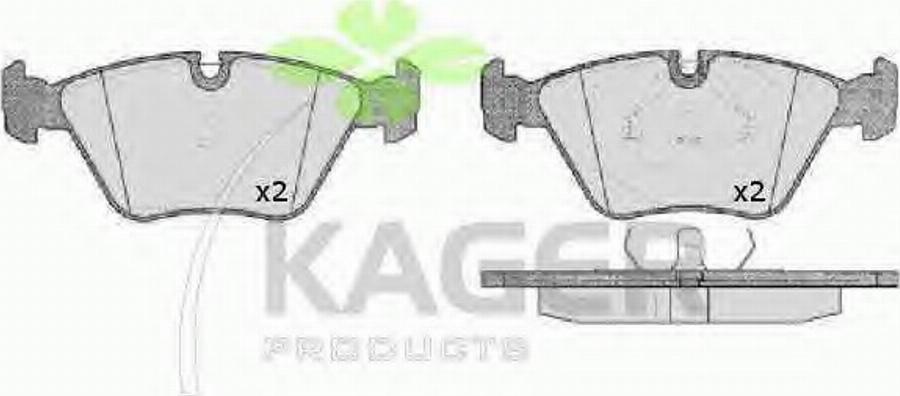 Kager 35-0152 - Brake Pad Set, disc brake autospares.lv