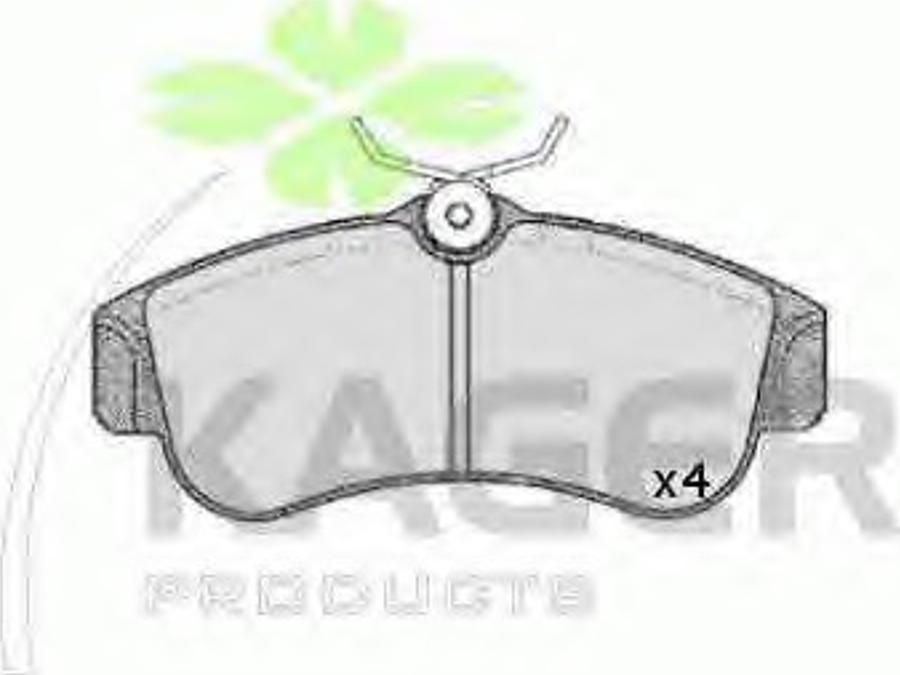 Kager 35-0128 - Brake Pad Set, disc brake autospares.lv