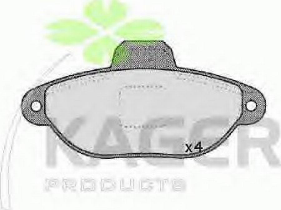 Kager 350176 - Brake Pad Set, disc brake autospares.lv