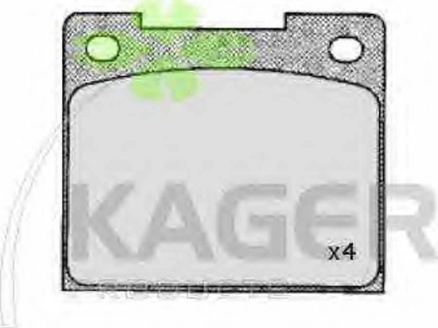 Kager 35-0360 - Brake Pad Set, disc brake autospares.lv