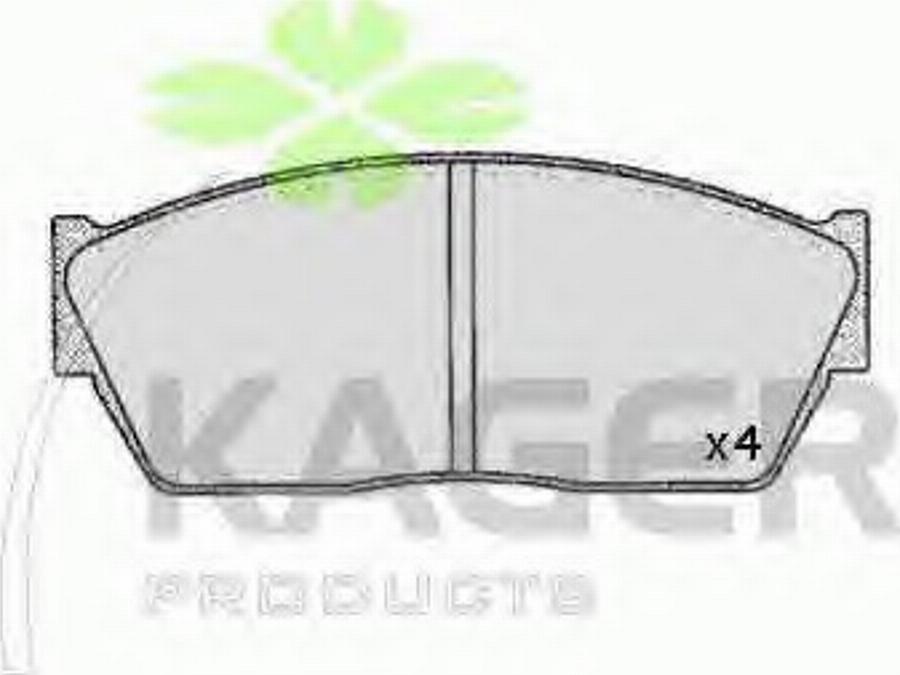 Kager 35-0205 - Brake Pad Set, disc brake autospares.lv