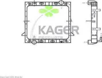 Kager 31-0543 - Radiator, engine cooling autospares.lv