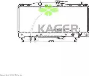 Kager 31-1106 - Radiator, engine cooling autospares.lv