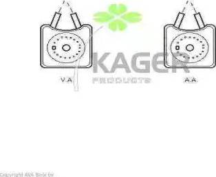 Kager 31-1231 - Oil Cooler, engine oil autospares.lv