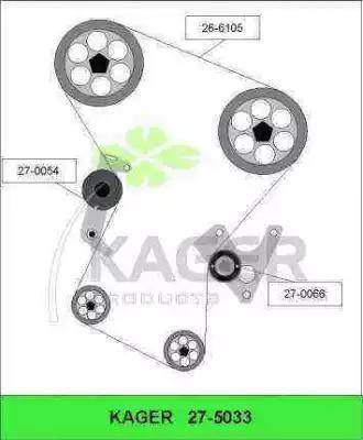 Kager 27-5033 - Timing Belt Set autospares.lv