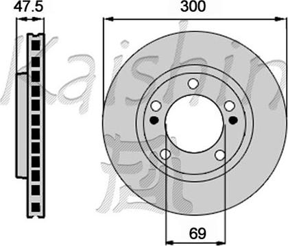 Kaishin CBR441 - Brake Disc autospares.lv