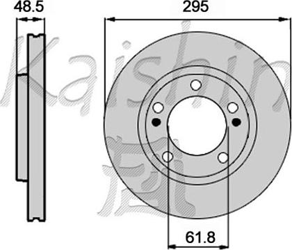 Kaishin CBR443 - Brake Disc autospares.lv