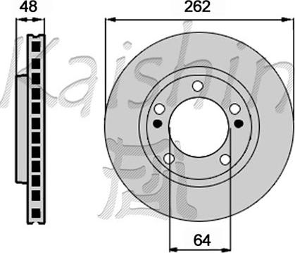 Kaishin CBR442 - Brake Disc autospares.lv