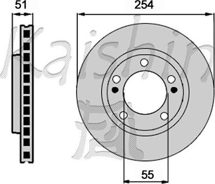 Kaishin CBR454 - Brake Disc autospares.lv