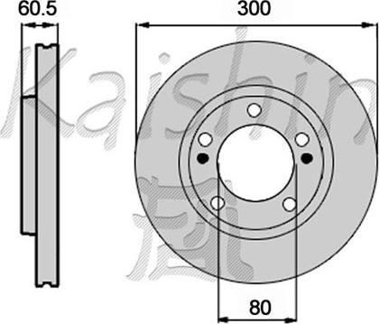 Kaishin CBR455 - Brake Disc autospares.lv