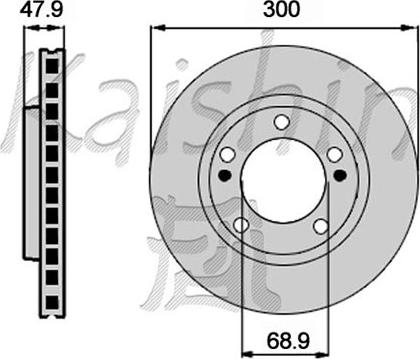 Kaishin CBR464 - Brake Disc autospares.lv