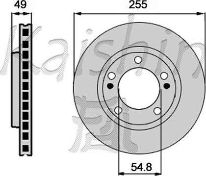 Kaishin CBR468 - Brake Disc autospares.lv