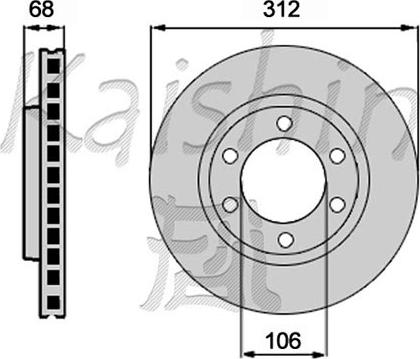 Kaishin CBR462 - Brake Disc autospares.lv