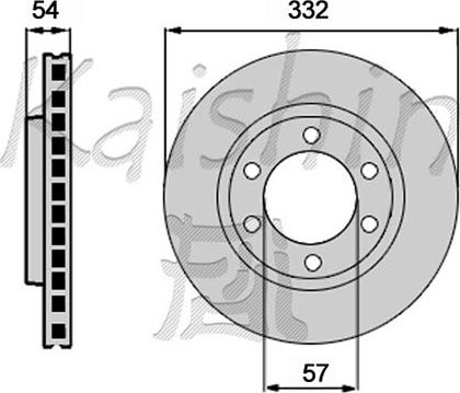 Kaishin CBR404 - Brake Disc autospares.lv