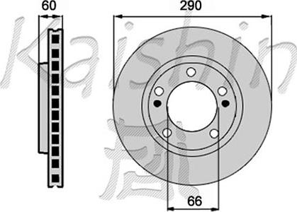 Kaishin CBR406 - Brake Disc autospares.lv