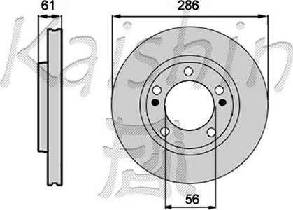 Kaishin CBR400 - Brake Disc autospares.lv