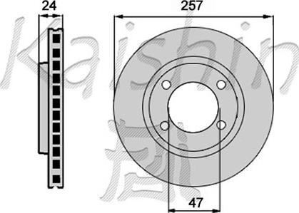 Kaishin CBR408 - Brake Disc autospares.lv