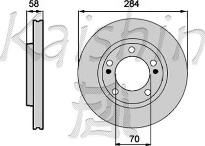 Kaishin CBR402 - Brake Disc autospares.lv