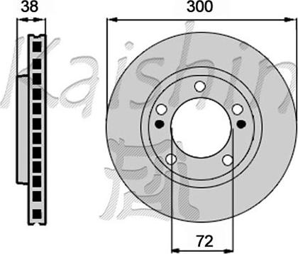 Kaishin CBR419 - Brake Disc autospares.lv